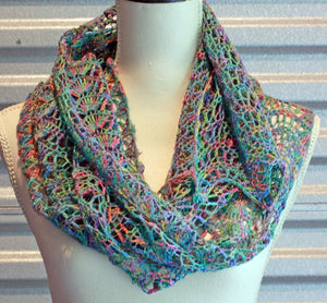 Lace Scarf in Blues
