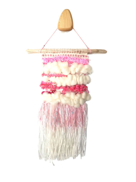 In The Pink  Boho Wall Hanging